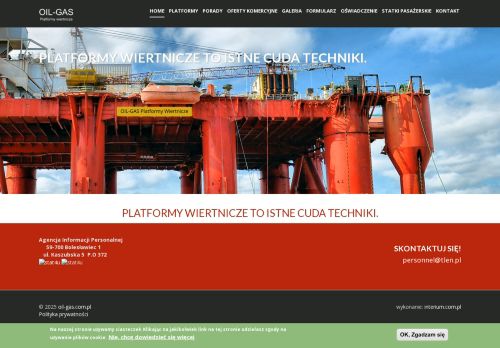 Wiiertnie wydobywcze ropy i gazu OIL GAS Wiiertnie wydobywcze ropy i gazu OIL GAS