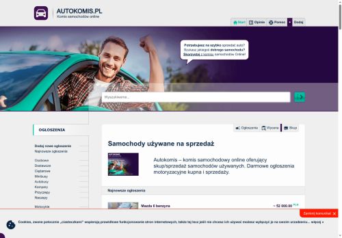 Komis samochodowy, sprzedaż na raty