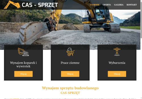 Cas Sprzęt profesjonalne usługi sprzętowo transportowe